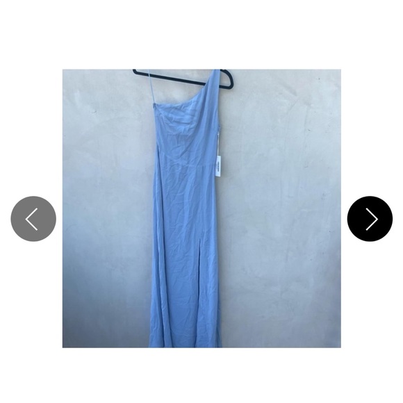 Reformation Evelyn Dress Sz 2 in color Mineral - Picture 2 of 4